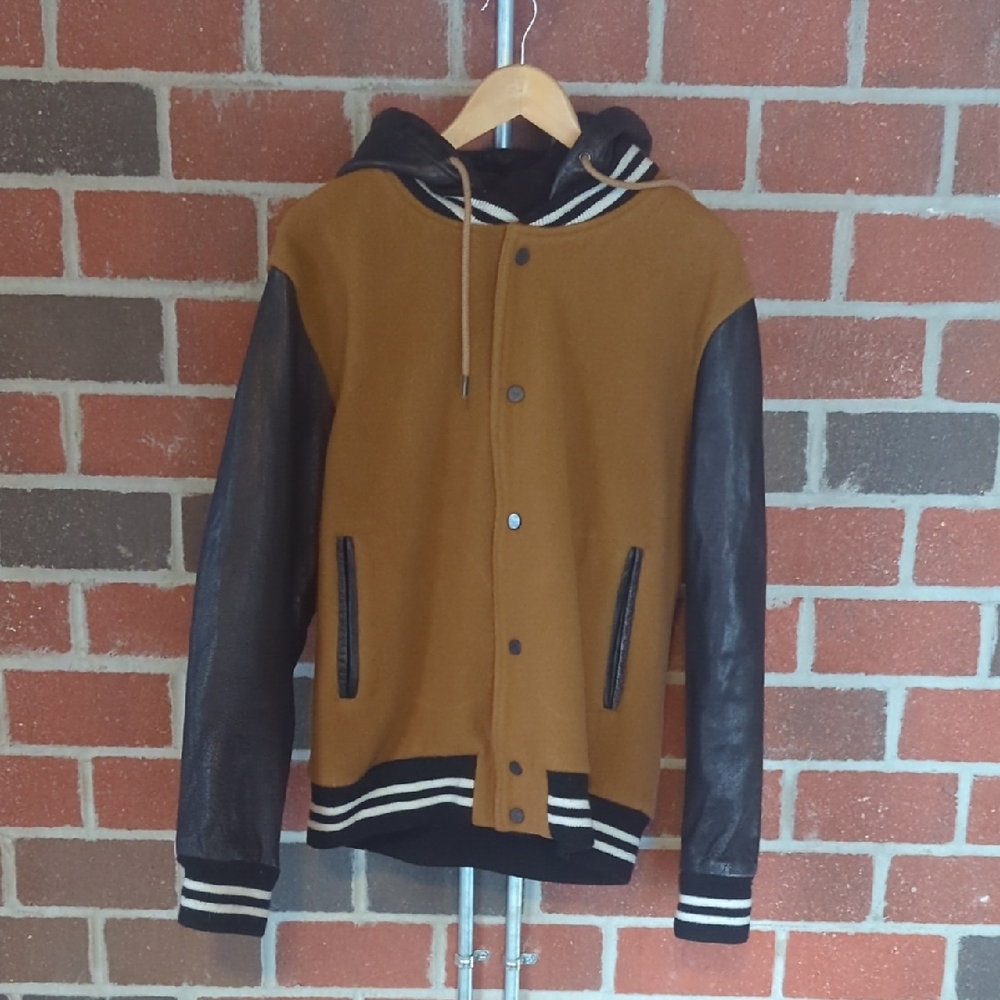 Marc Jacobs Brown and Black Varsity Jacket